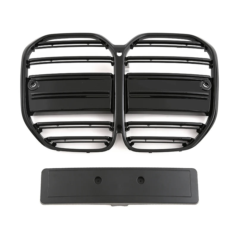 JRYGAC 2 Bandes Grille Calandre Bleu BMW Série 1/2/3/4 – Look Sportif & Personnalisation Facile