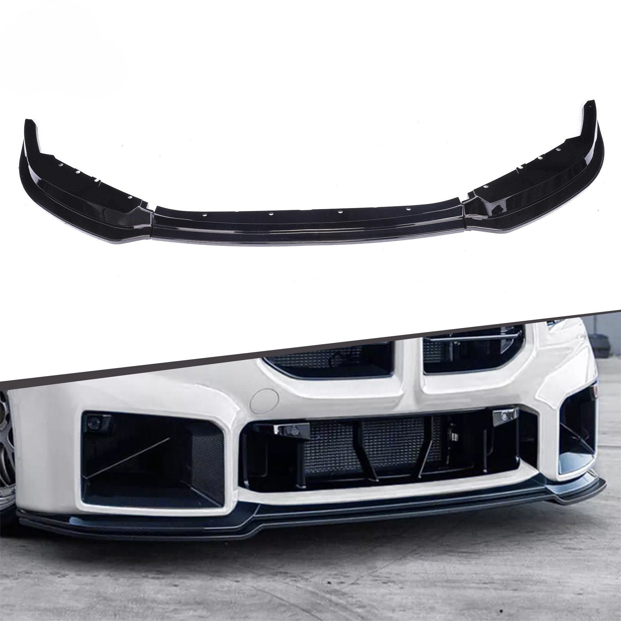 BMW M2 G87 Noir brillant Style V Lame avant (2023+)
