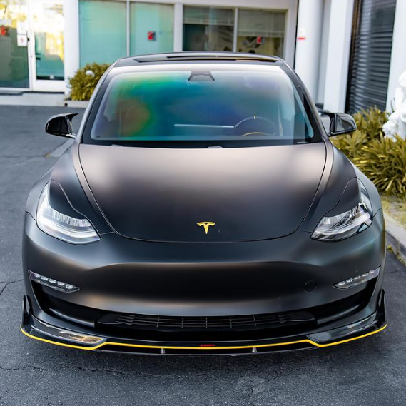 Coques De Rétroviseur M-Style Noir Brillant pour Tesla Model 3 (2017-2023)