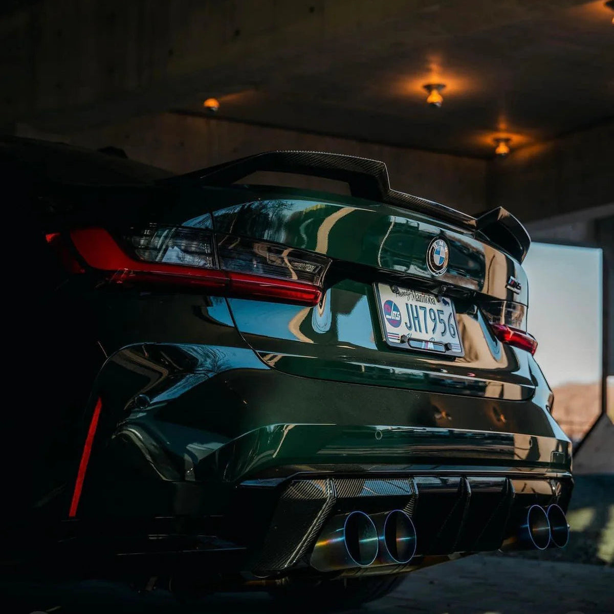 BMW Série 3 G20 / M3 G80 Carbone Pré-imprégné V Style Aileron Arrière Par OPTIC (2019+)