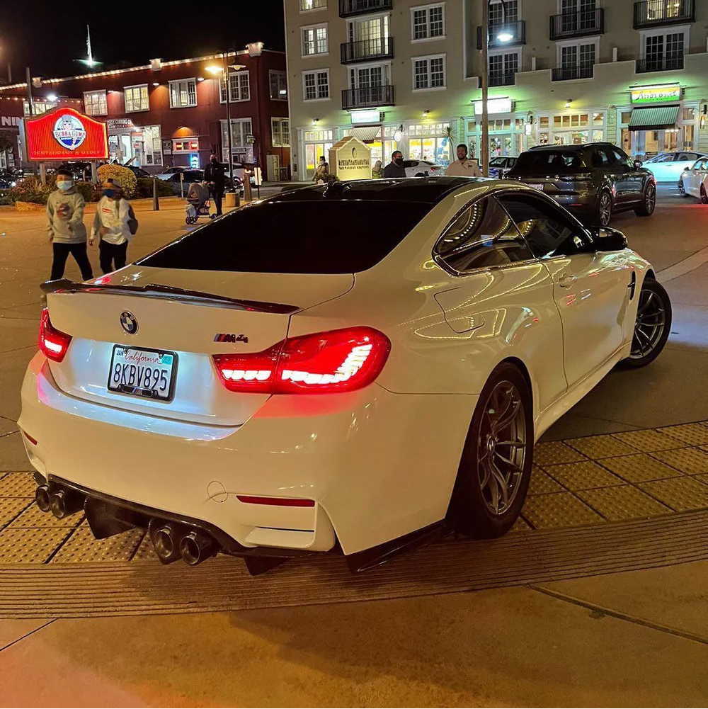 BMW M4 F82 Carbone Pré-imprégné Style bec de canard Psm Becquet arrière par OPTIC (2014-2019)