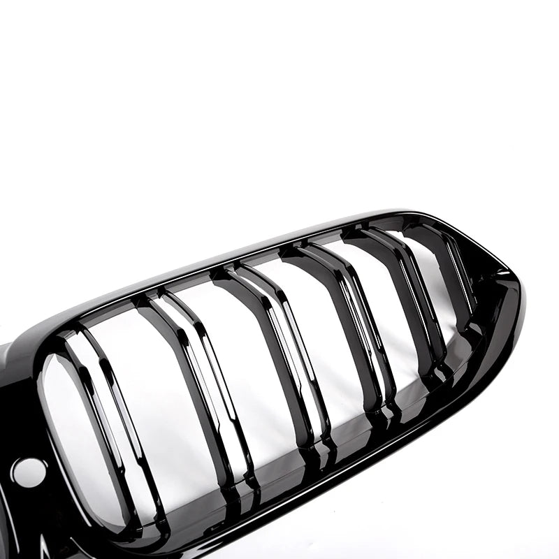 BMW Série 8 G14 G15 G16 Noir brillant Grille à double lamelle (2018-2022)