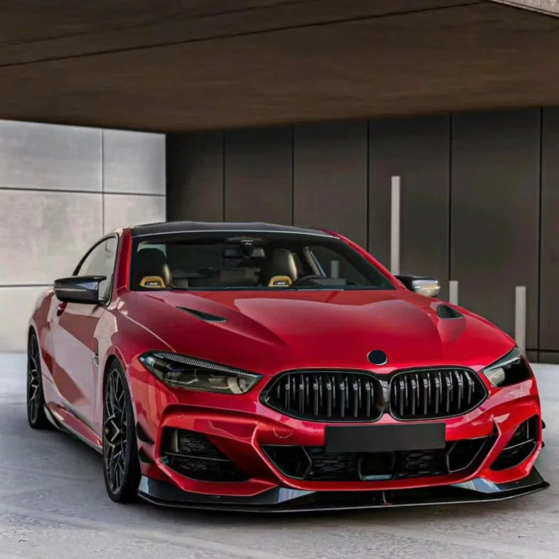 BMW Série 8 G14 G15 G16 M-Sport Noir brillant Lame avant (2018+)