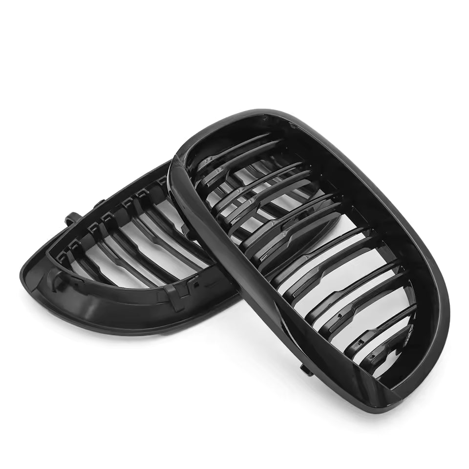 Calandres double lame noir brillant BMW Série 3 E46 2 portes (2003-2006)