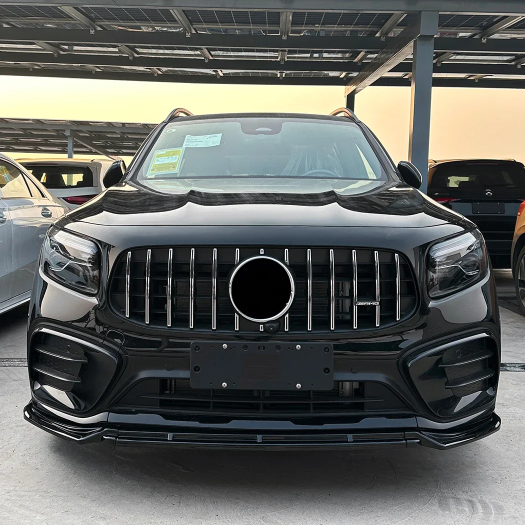 Lame Avant Noir Brillant pour Mercedes GLA X247 (2020-2023)