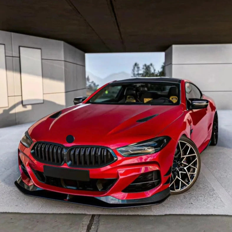 BMW Série 8 G14 G15 G16 M-Sport Noir brillant Lame avant (2018+)