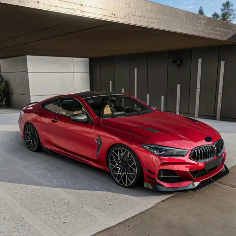BMW Série 8 G14 G15 G16 M-Sport Noir brillant Lame avant (2018+)