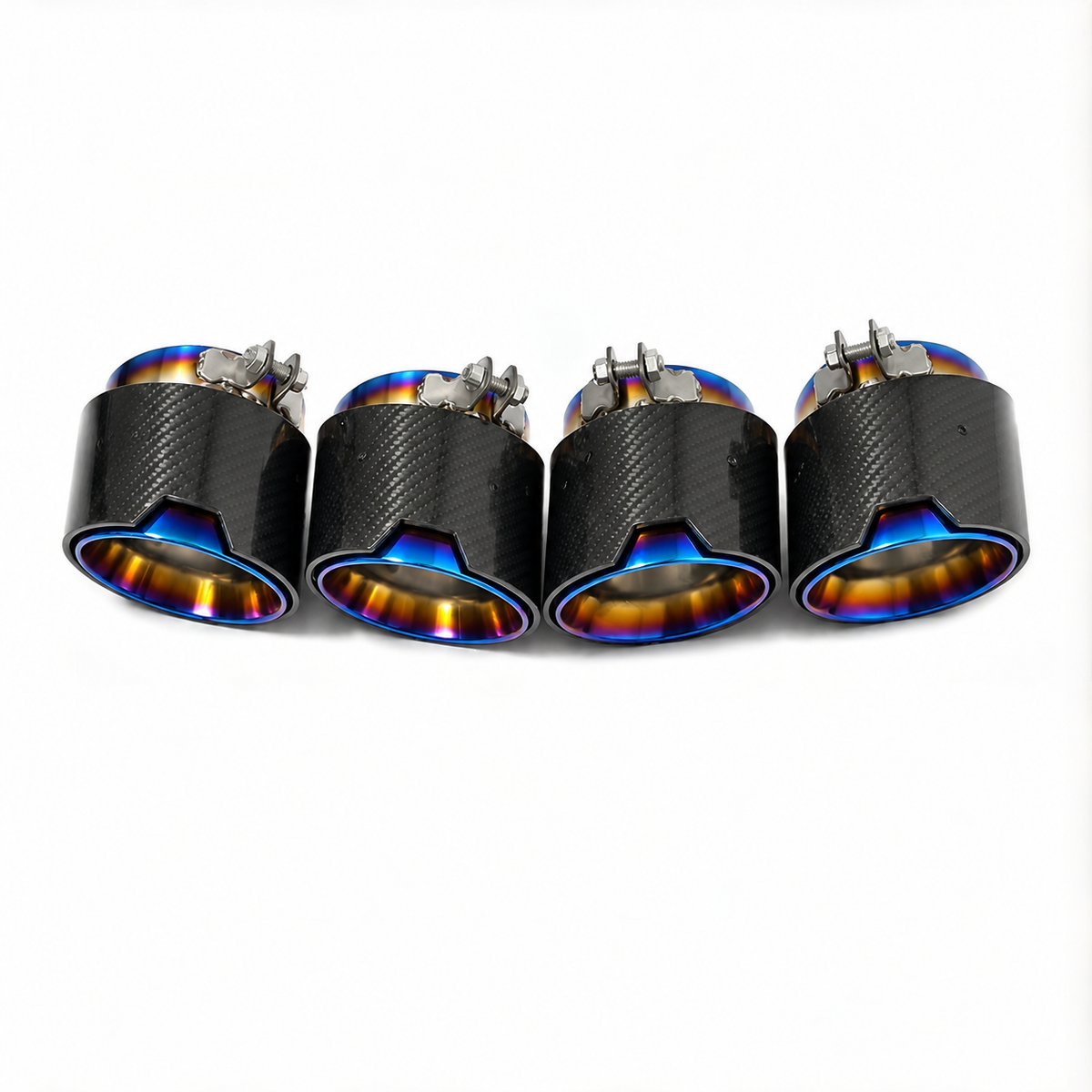 Embouts d'échappement carbone coupe biseautée pour BMW M5 G90/G99