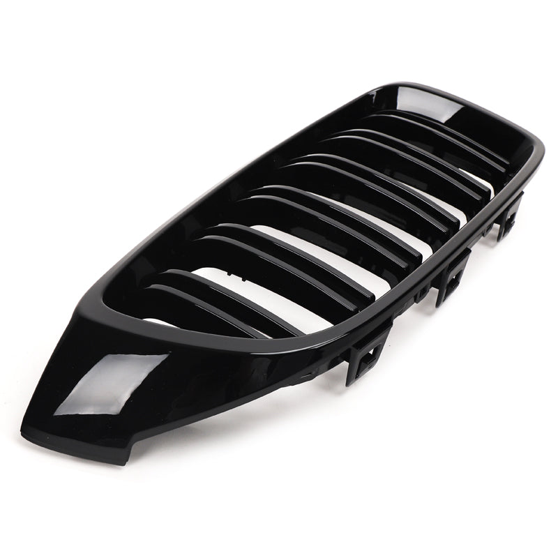 BMW Série 4 & M3 M4 Noir brillant Grilles avant à double lamelle F32 F33 F36 F80 F82 F83 (2014-2020)