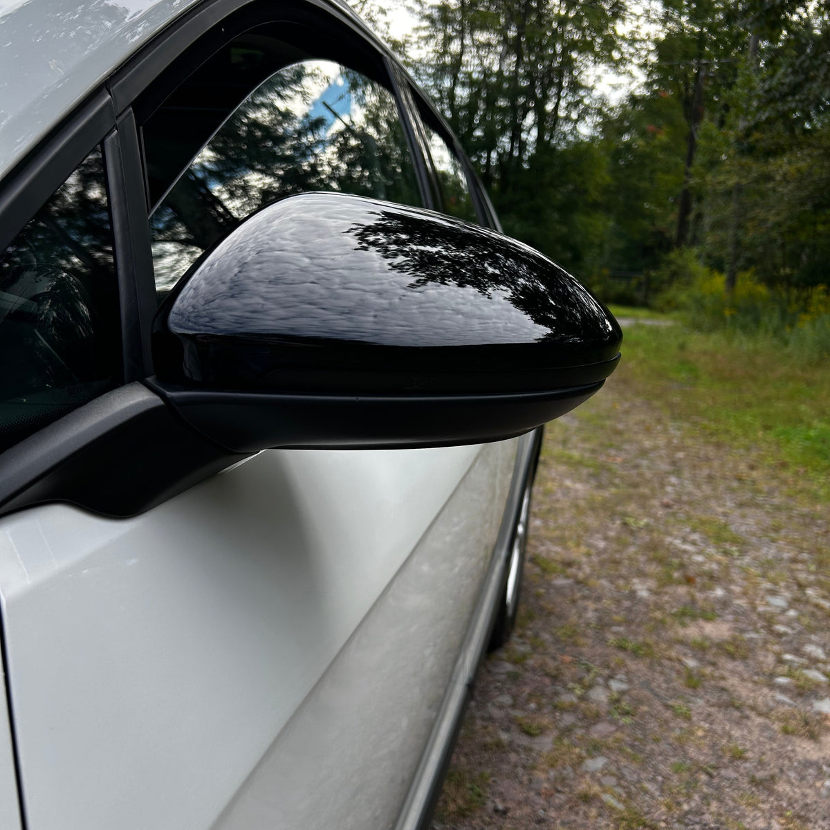 Noir brillant Coques de rétroviseur Pour VW Golf MK7 MK7.5 (2013-2020)