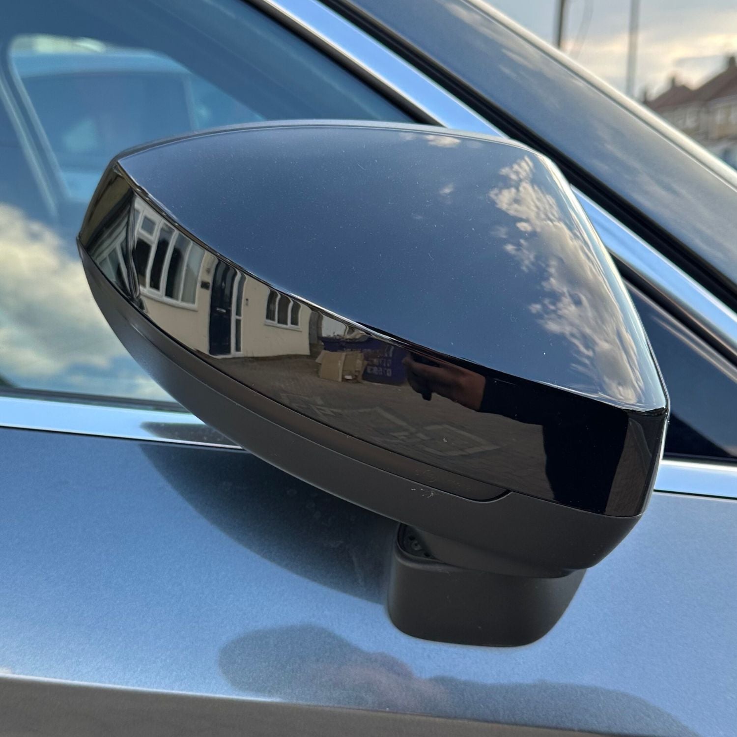 Noir brillant Coques de rétroviseur Pour AUDI A3 S3 8V (2012-2016)