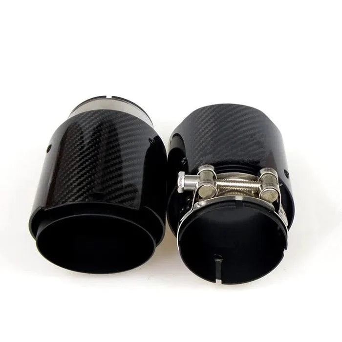 Embouts d'échappement carbone coupe biseautée pour BMW Série 3 335I/335D (E90/E91/E92/E93)