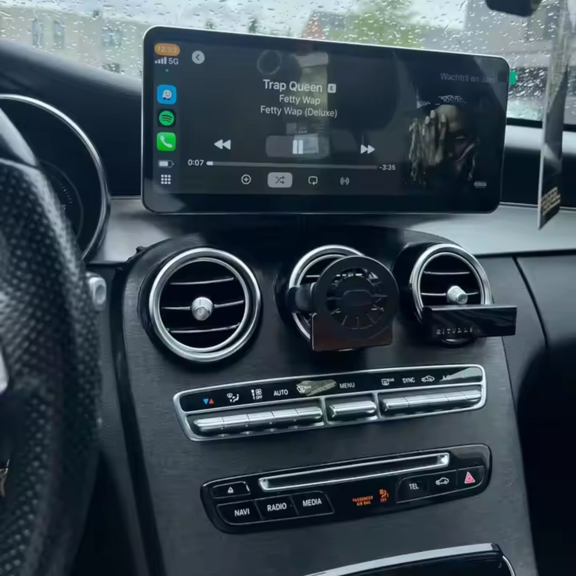 Mercedes Classe C/GLC | W205/X253 | 12.3" Écran tactile Apple CarPlay/Android Auto | (2014-2019)