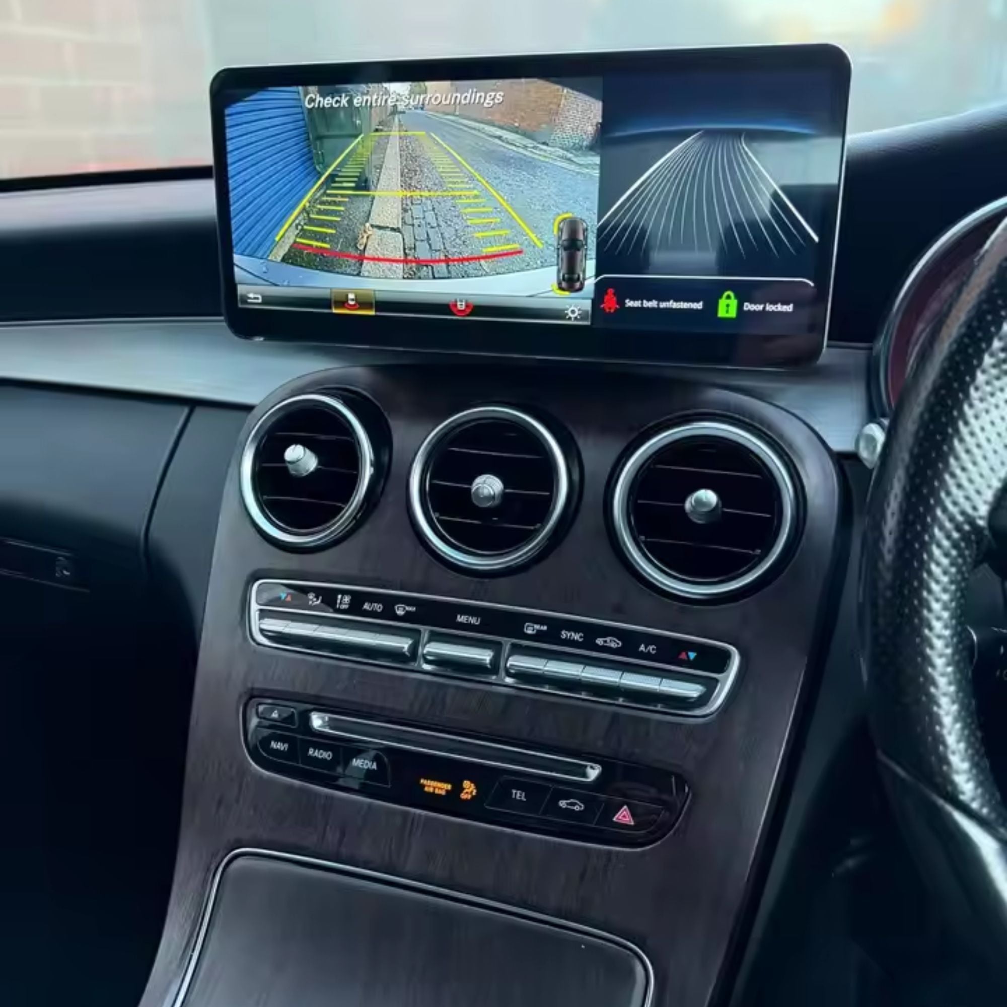 Mercedes Classe C/GLC | W205/X253 | 12.3" Écran tactile Apple CarPlay/Android Auto | (2014-2019)