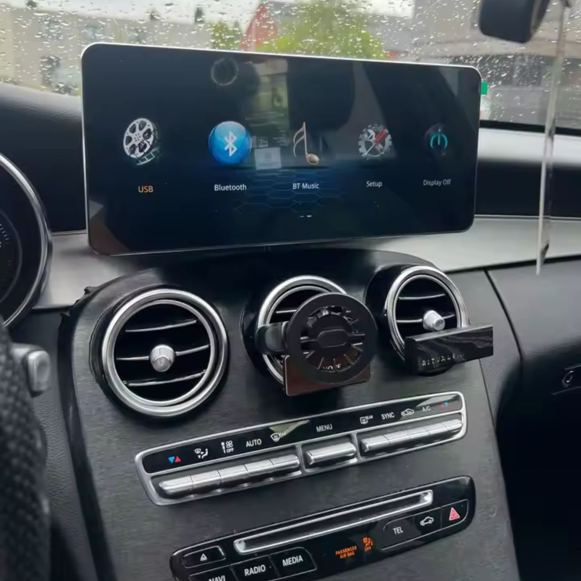Mercedes Classe C/GLC | W205/X253 | 12.3" Écran tactile Apple CarPlay/Android Auto | (2014-2019)