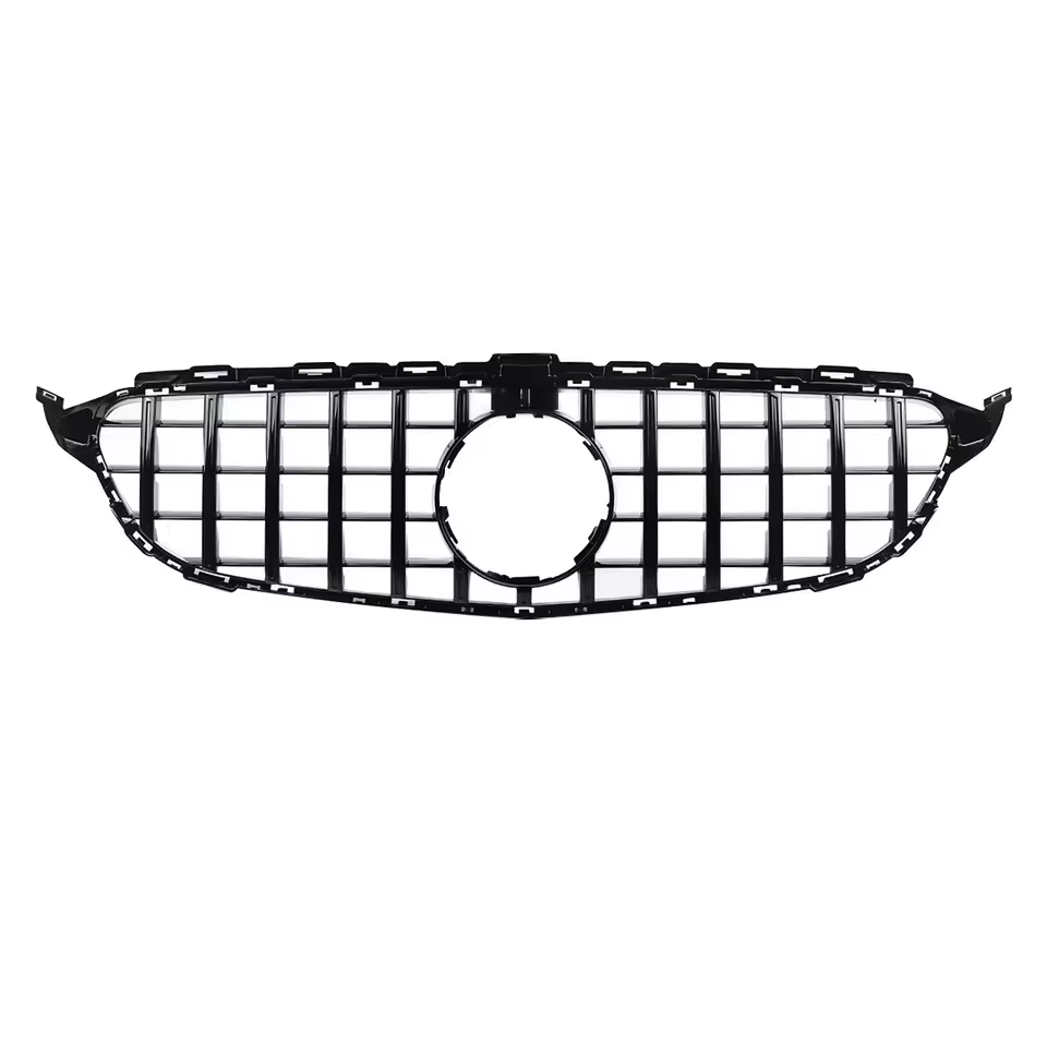 Mercedes C-Class W205/C205 Gloss Black Panamericana GT Style Grill (2019-2021)