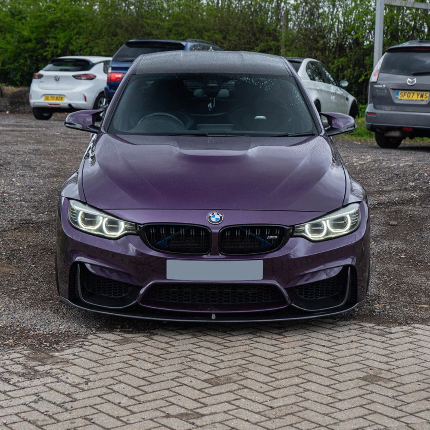 BMW M3 F80 / M4 F82 F83 Carbone M Performance Style Lame avant (2014-2019)