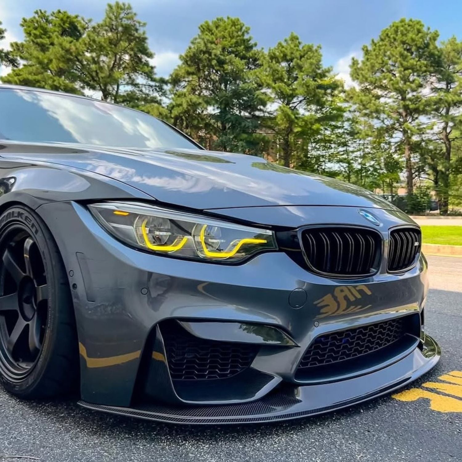 Ensemble de modules LED DRL jaunes style CSL pour BMW M3 & M4 (F80/F82/F83)