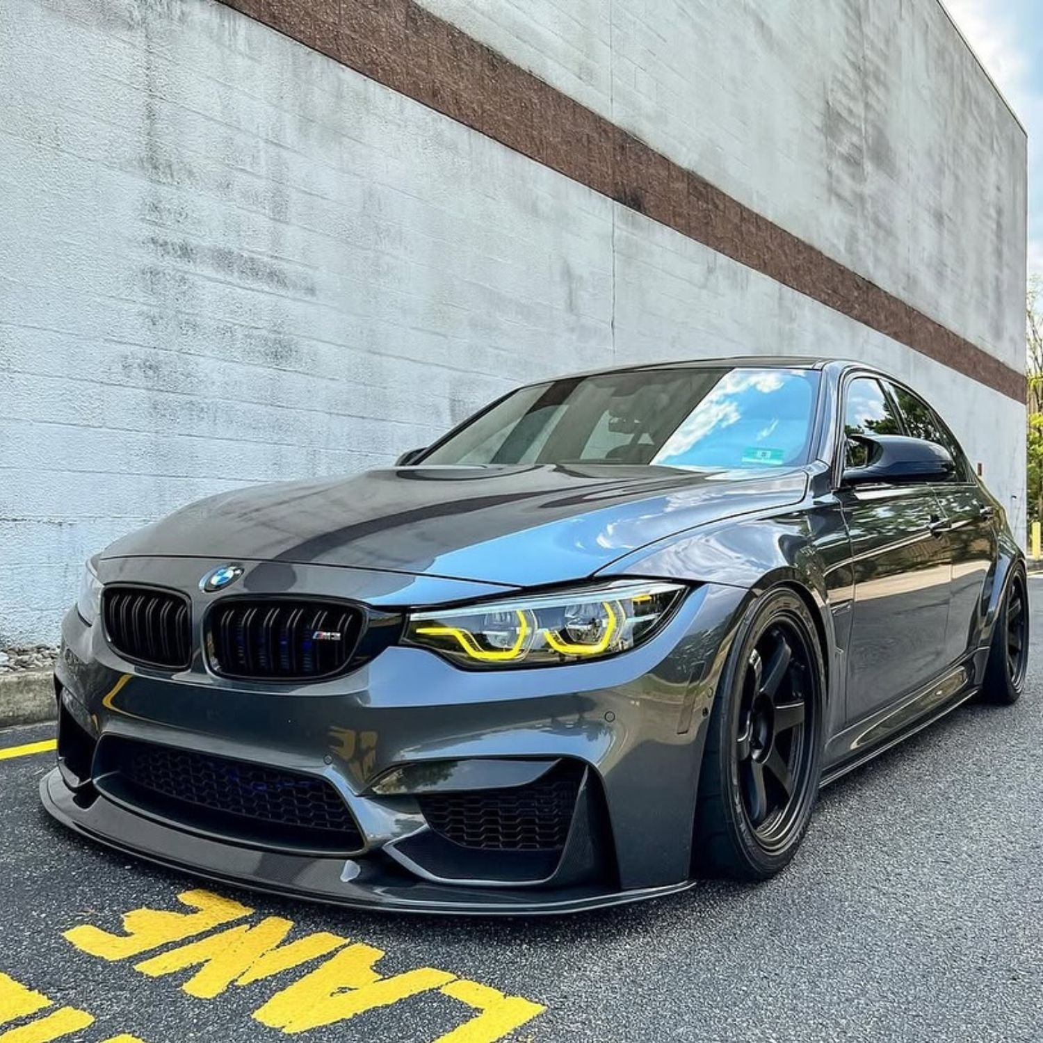 Ensemble de modules LED DRL jaunes style CSL pour BMW M3 & M4 (F80/F82/F83)
