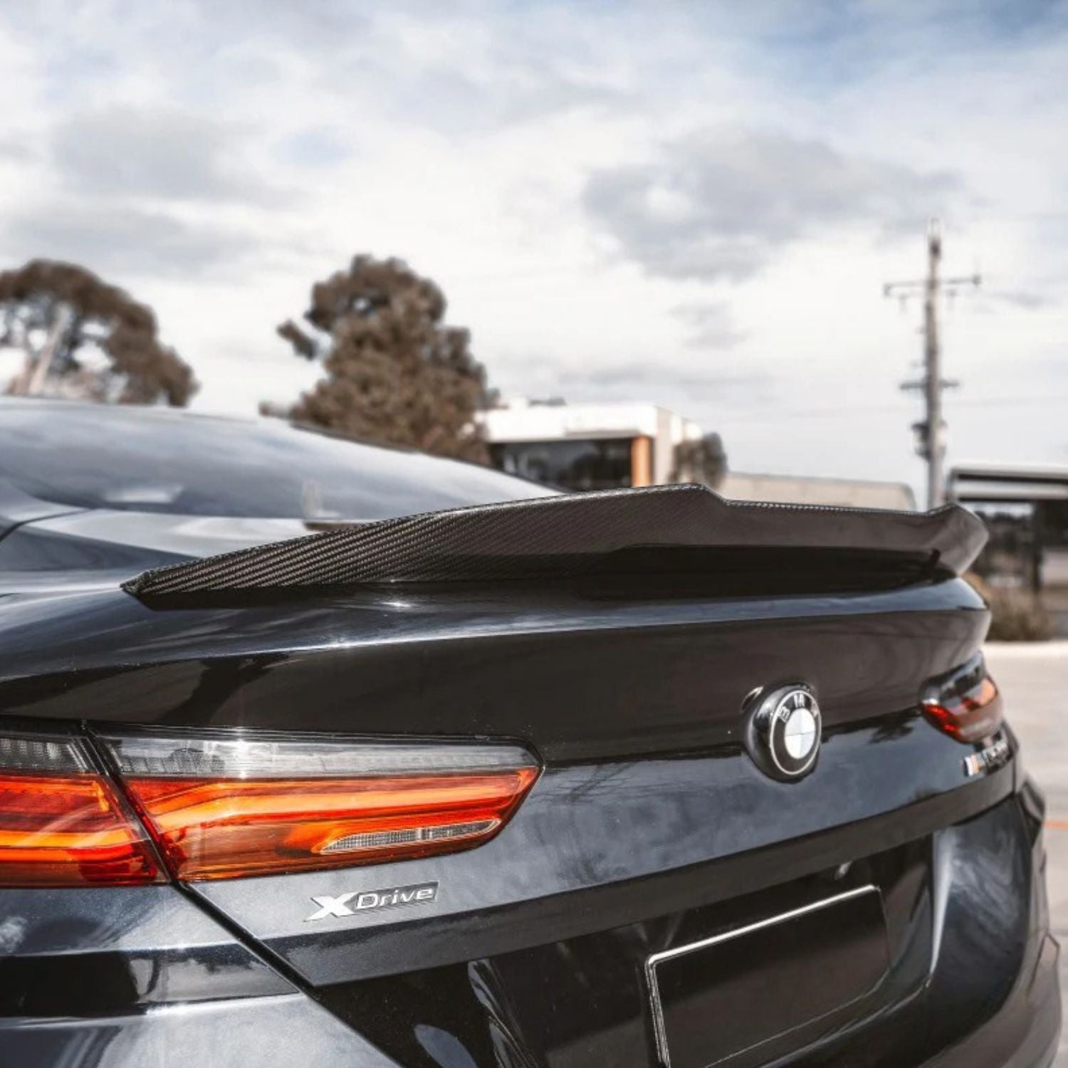 BMW Série 8 G15 / G16 / M8 F92 / F93 Carbone Pré-imprégné style Psm Becquet arrière par OPTIC (2018+)