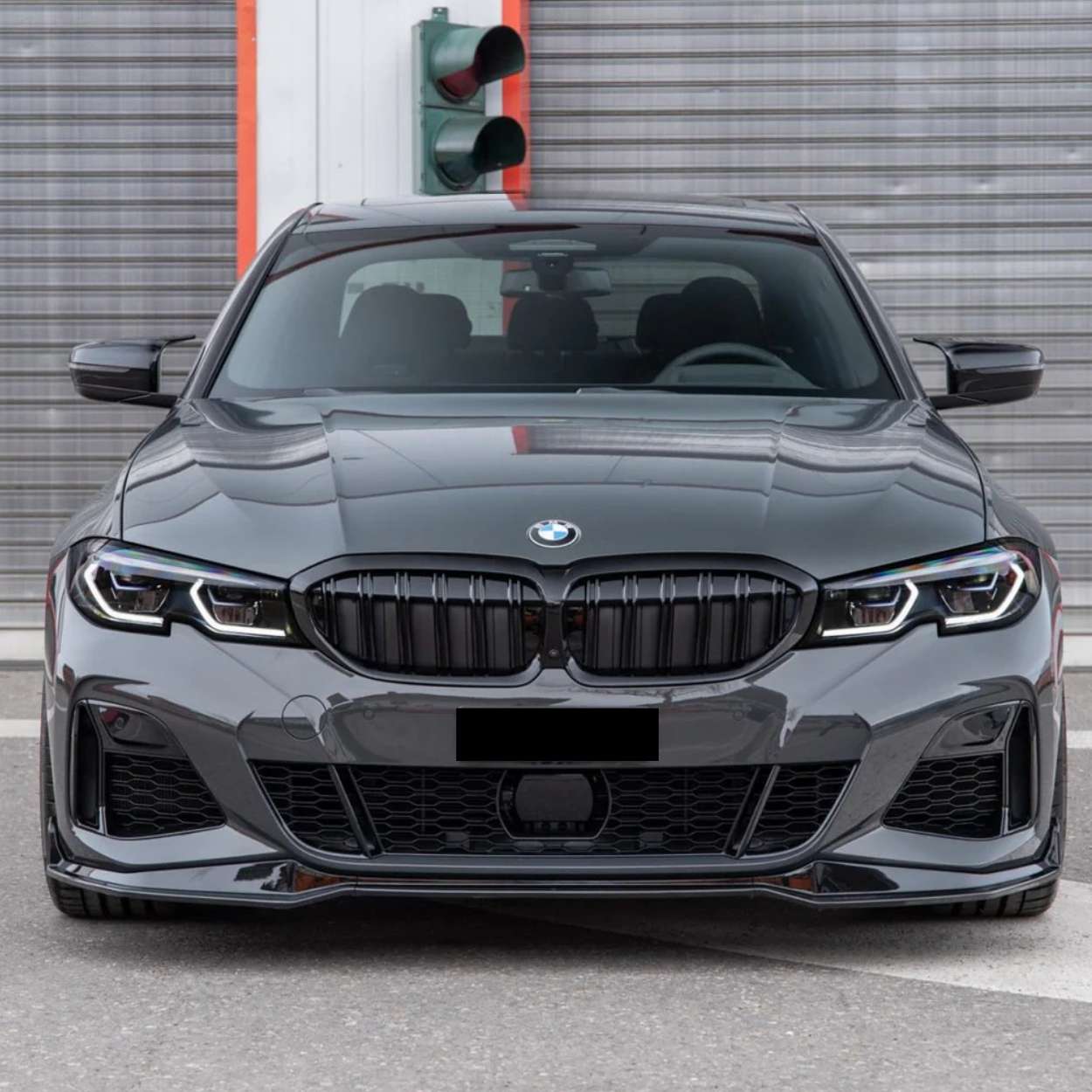 BMW Série 3 G20/G21 M-Sport Mp Style Noir brillant Lame avant (2019-2022)