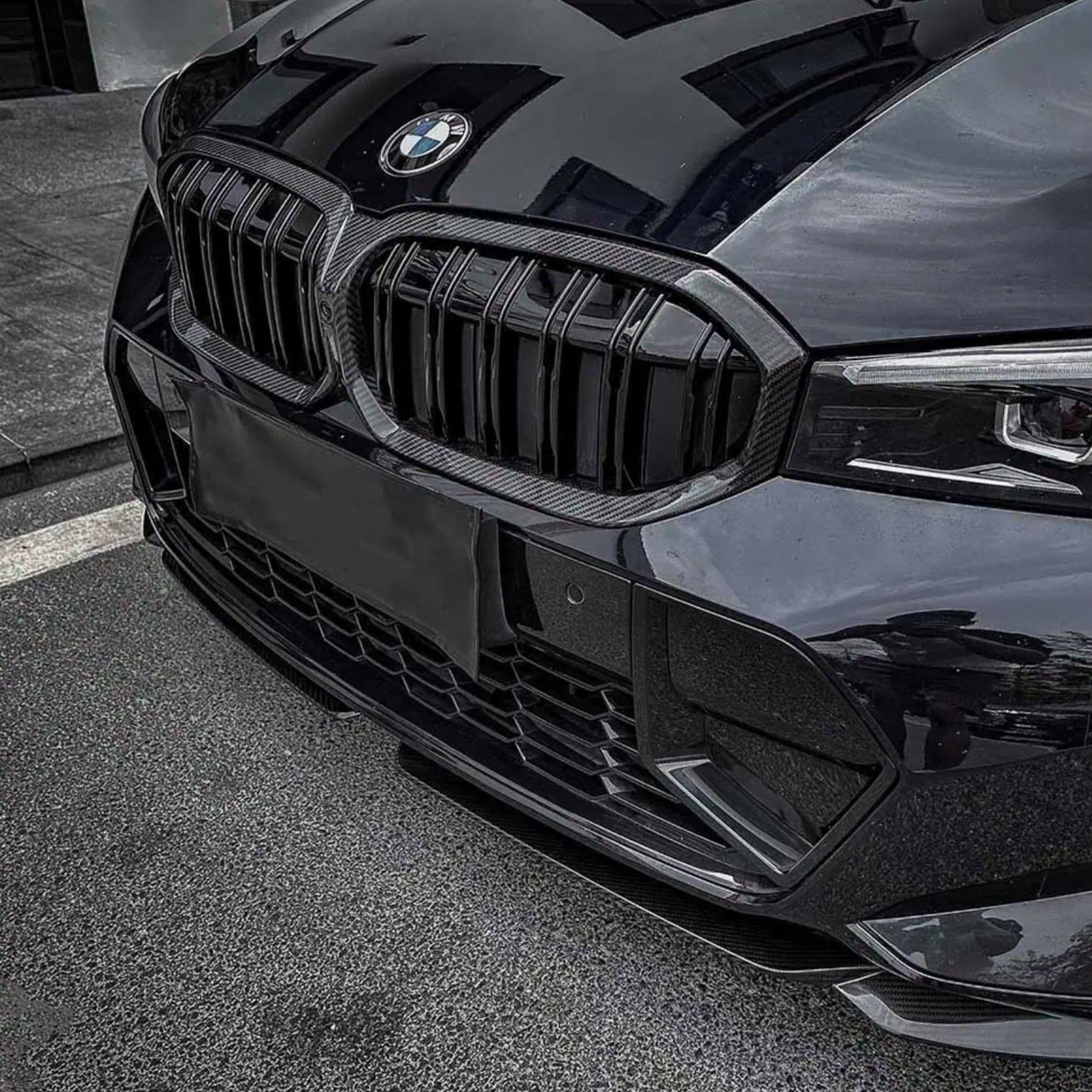 BMW Série 3 G20/G21 LCI Carbone Grille à double lamelles (2022+)