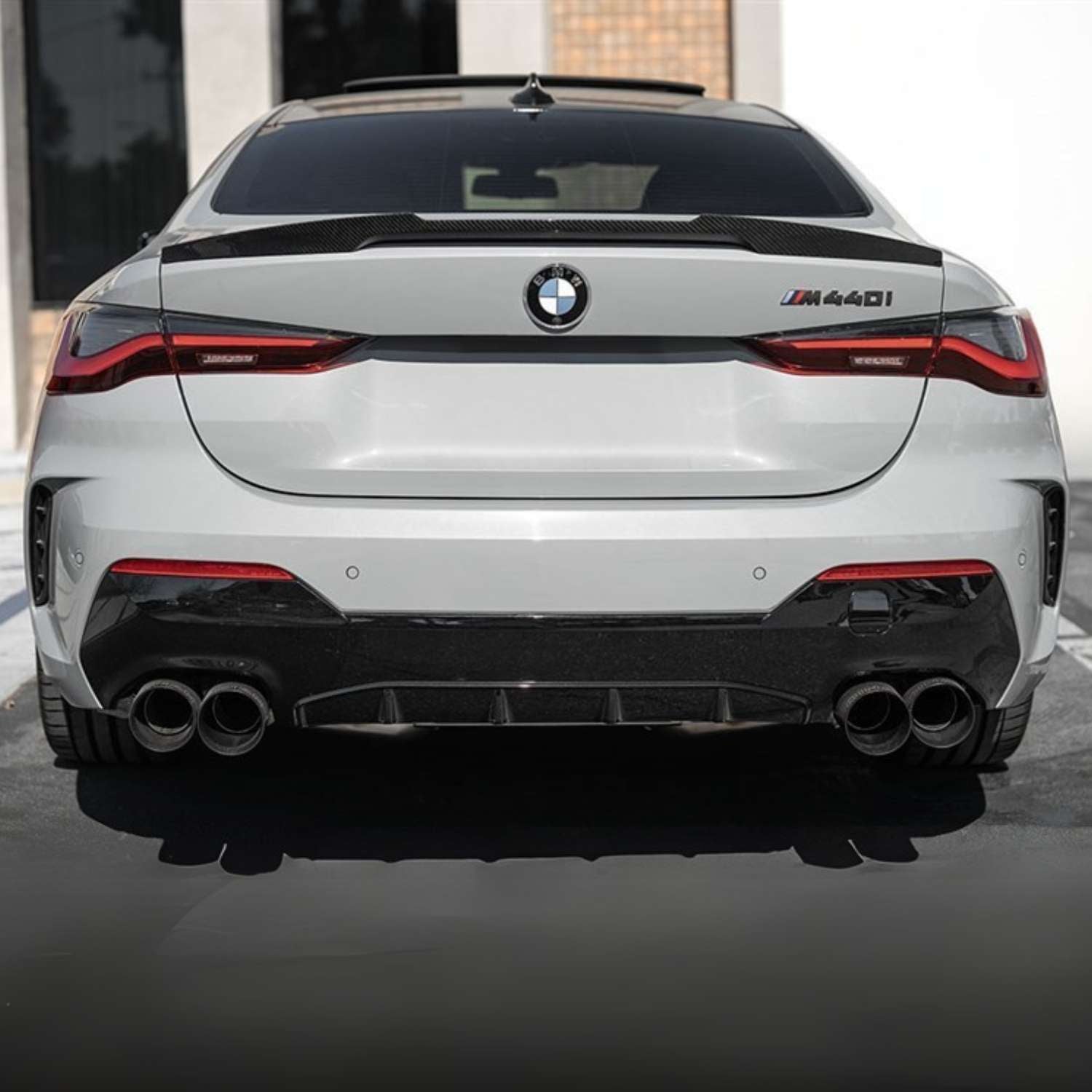 BMW Série 4 G22 / M4 G82 Carbone Pré-imprégné Style Compétition Becquet arrière par OPTIC (2020+)