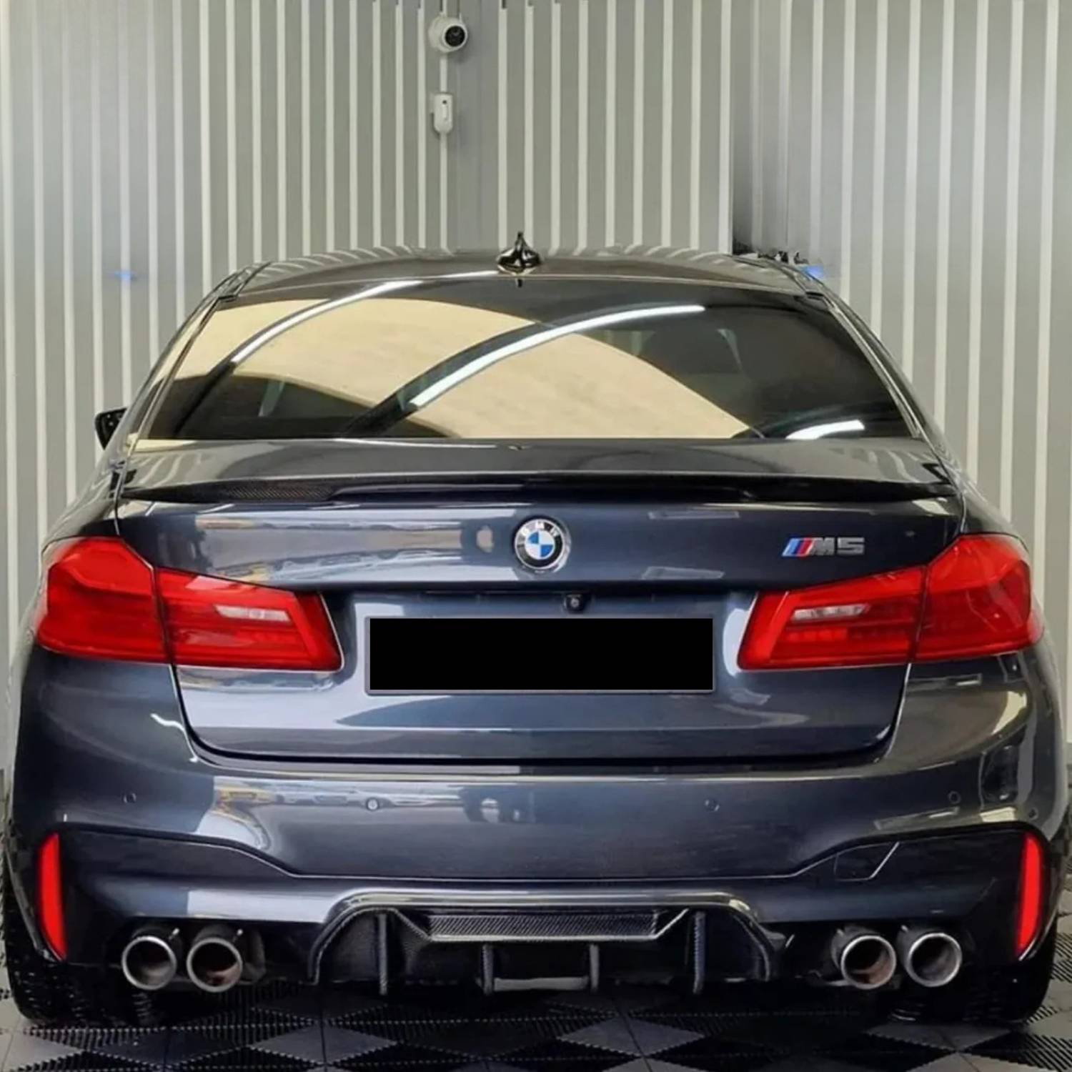 BMW Série 5 G30 / M5 F90 Carbone Pré-imprégné Style P Becquet arrière par OPTIC (2017-2023)