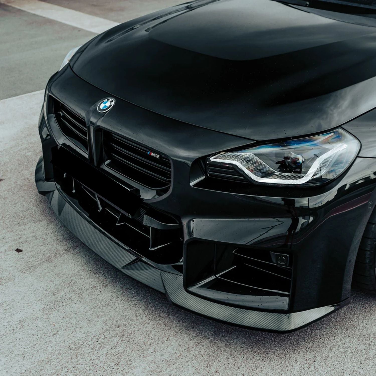 BMW M2 G87 Carbone Pré-imprégné Plat Lame avant par OPTIC (2023+)
