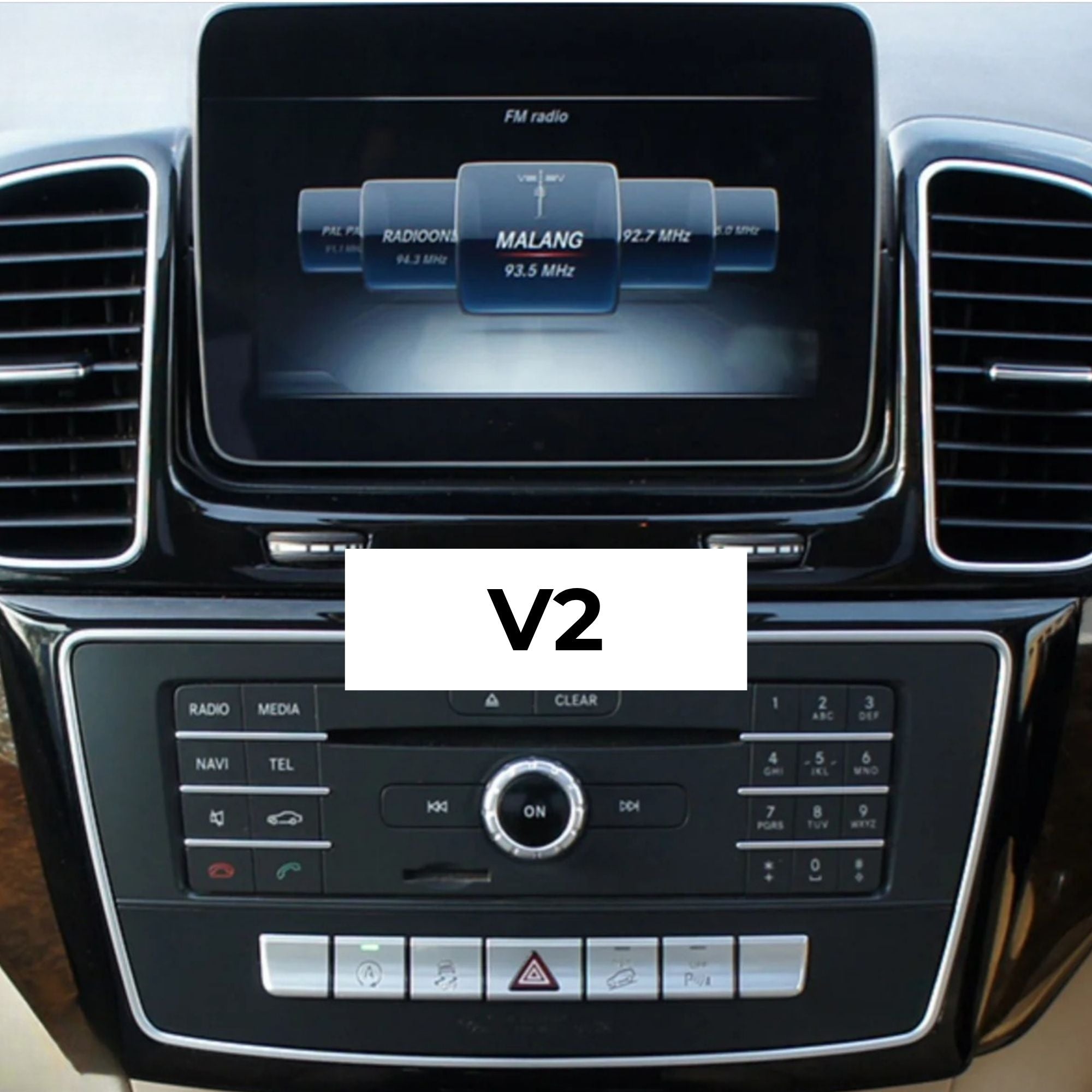 Mercedes Classe GL/ML/GLE/GLS | X166 | 12.3" Écran tactile Apple CarPlay/Android Auto | (2011-2019)