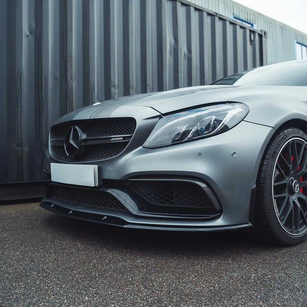Mercedes W205 C63 AMG Coupé Lame Avant Noir Brillant (2015-2022)