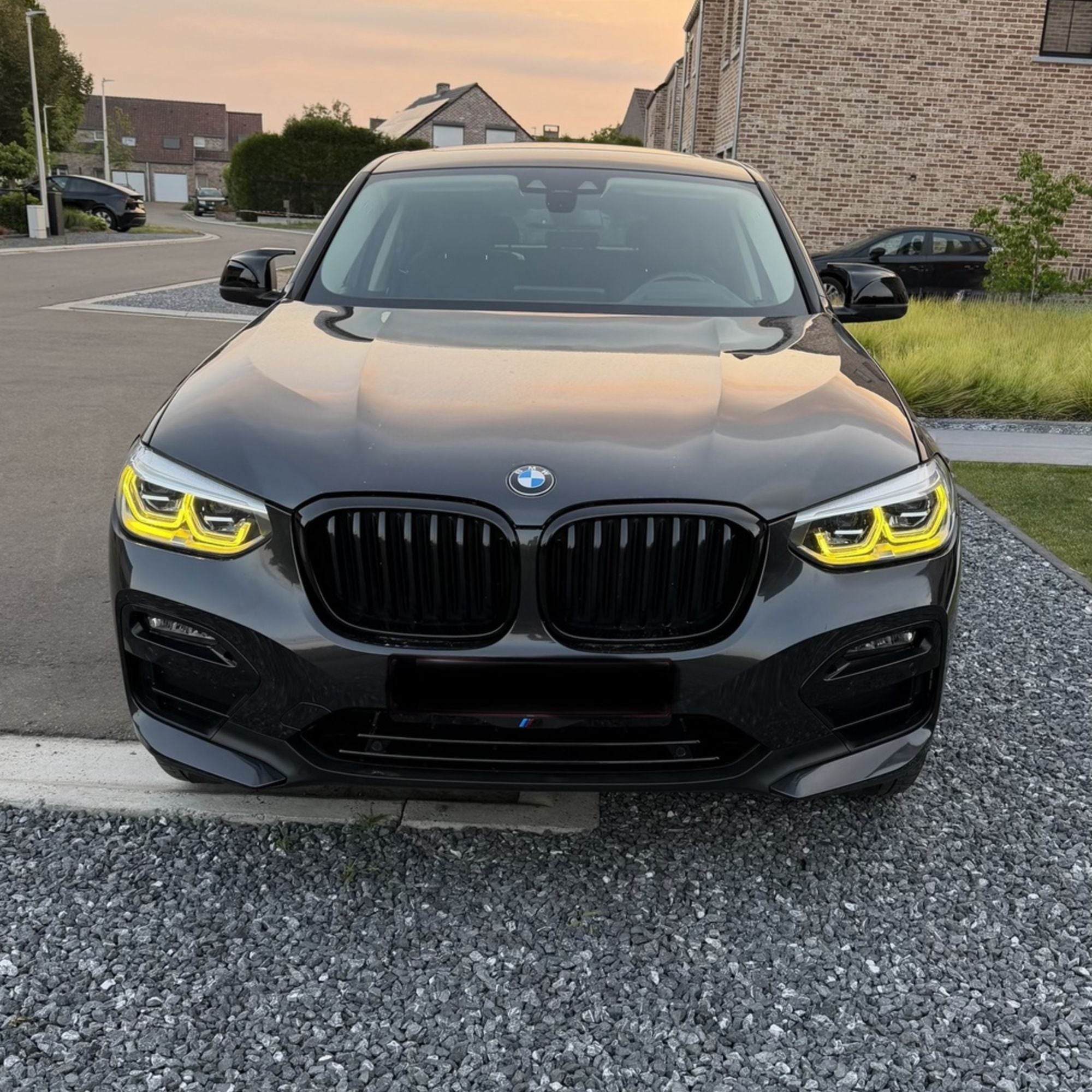 Ensemble de modules LED DRL jaunes style CSL pour BMW X3/X4 (G01/G02) PRE-LCI (2017-2021)