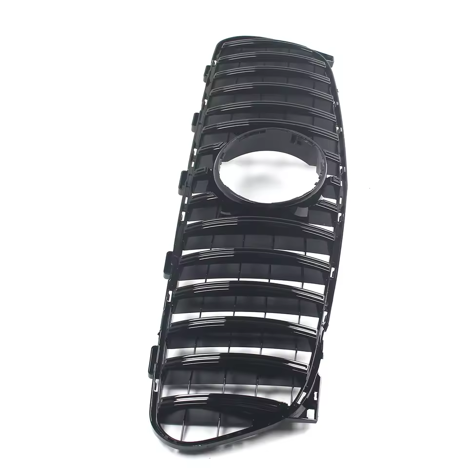 Calandre style Panamericana GT noir brillant pour Mercedes GLA X156 Facelift (2017-2020)