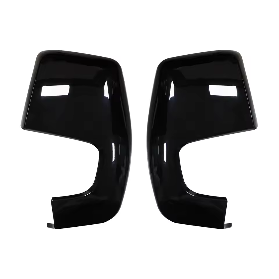 Coques De Rétroviseur Noires Brillantes Ford Transit Custom (2012-2020)