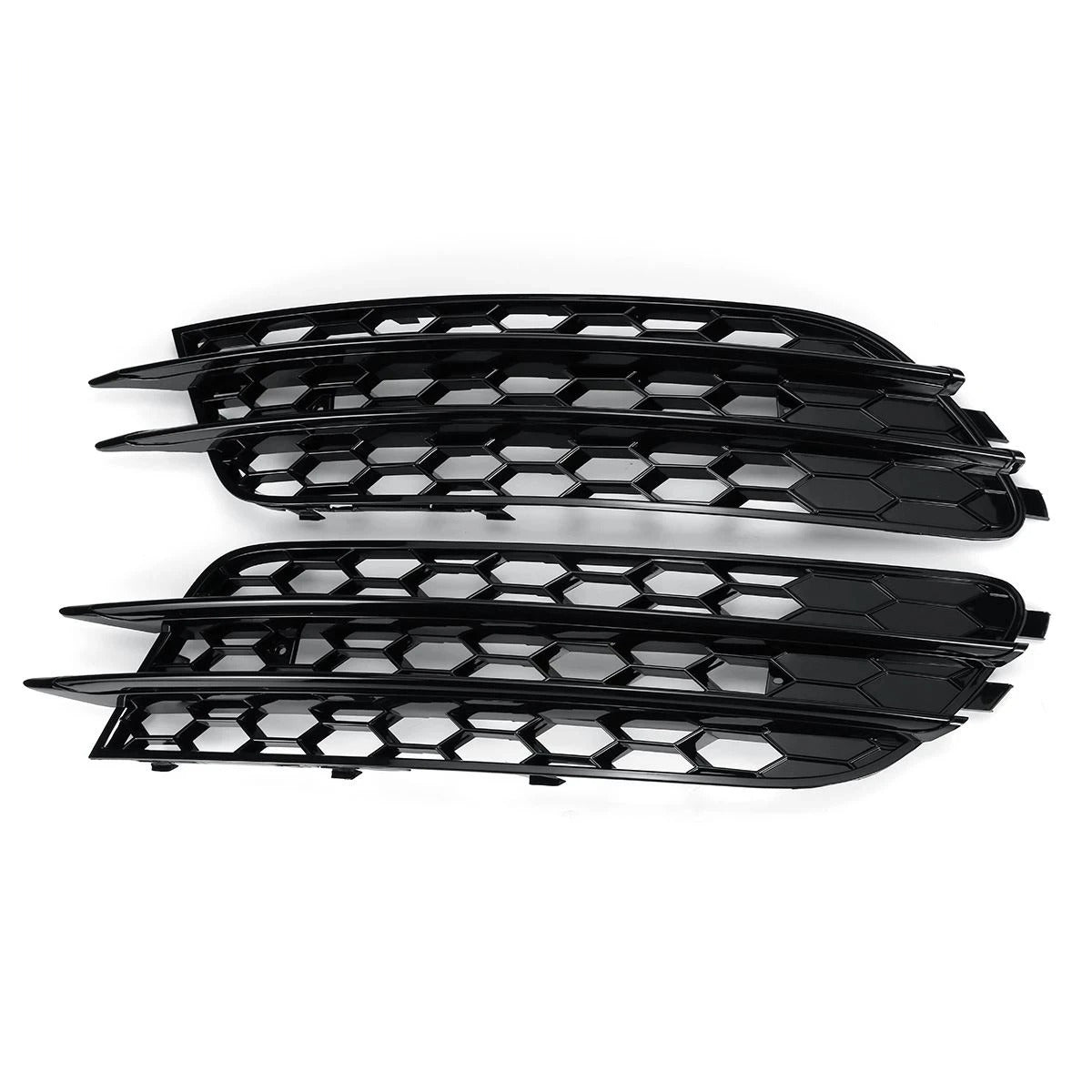 Audi A6 C7 Gloss Black Fog Light Grills (2012-2015)