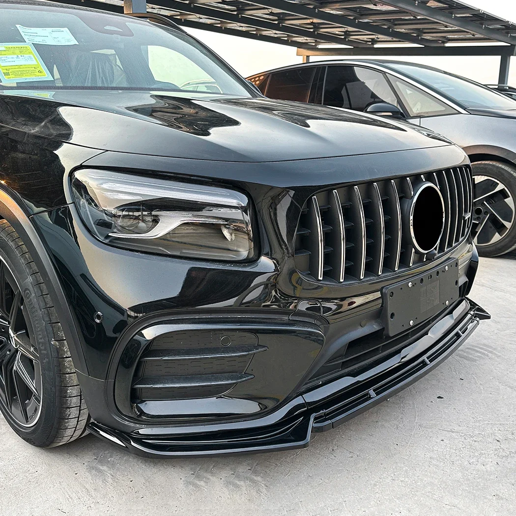 Lame Avant Noir Brillant pour Mercedes GLA X247 (2020-2023)