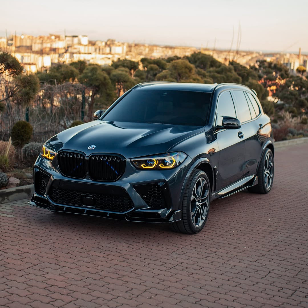 Ensemble de modules LED DRL jaunes style CSL pour BMW X5M/X6M (F95/F96) (2019-2022)