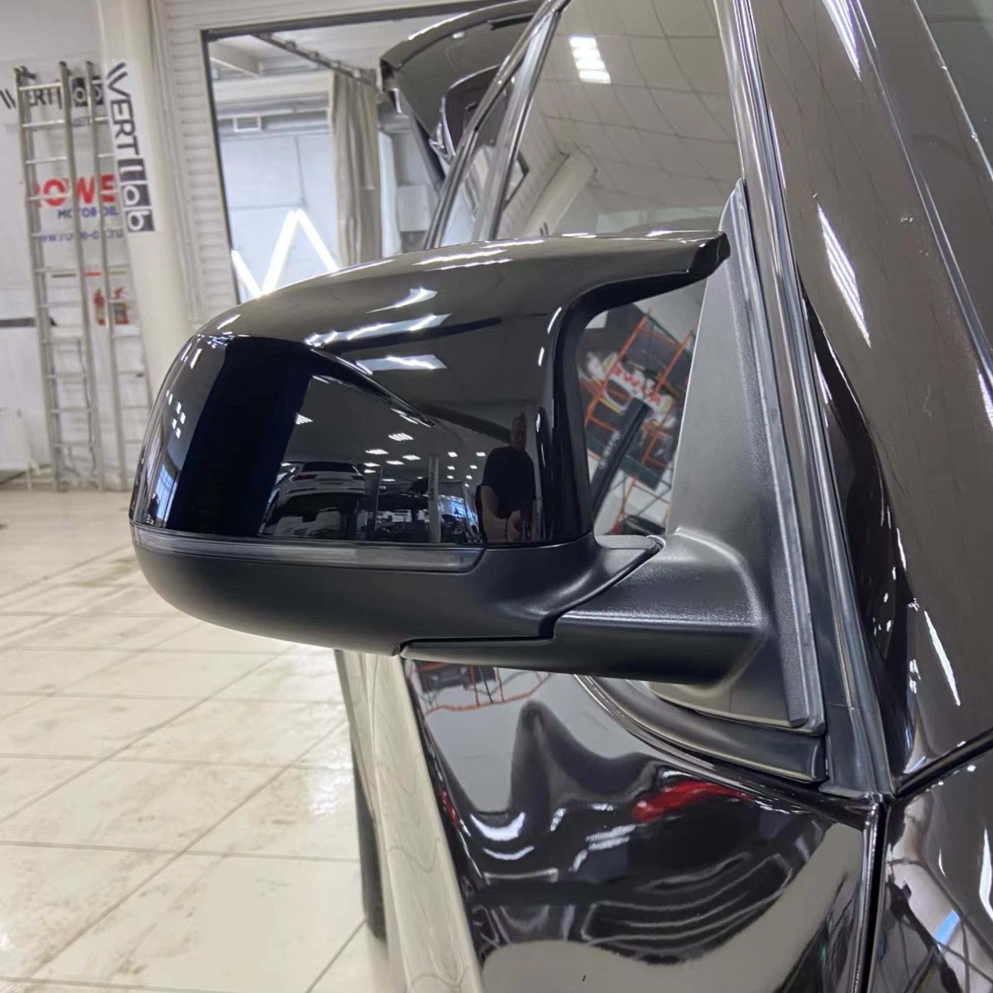 BMW X3 X4 X5 X6 F25 F26 F15 F16 Noir brillant Style M Coques de rétroviseur (2014-2018)