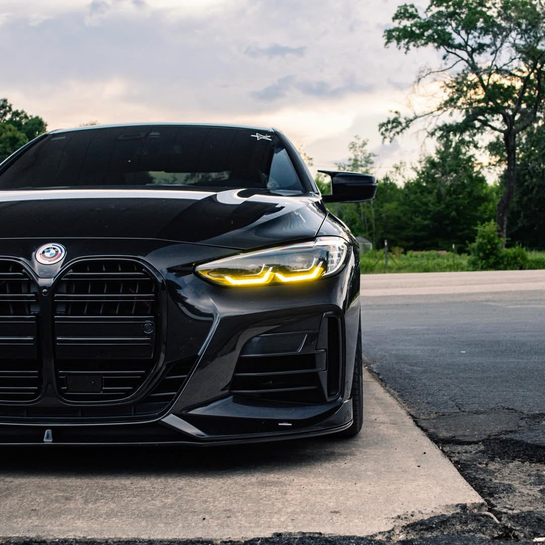 Ensemble de modules LED DRL jaunes style CSL pour BMW Série 4 G22/G23/G26 (2021-2025)