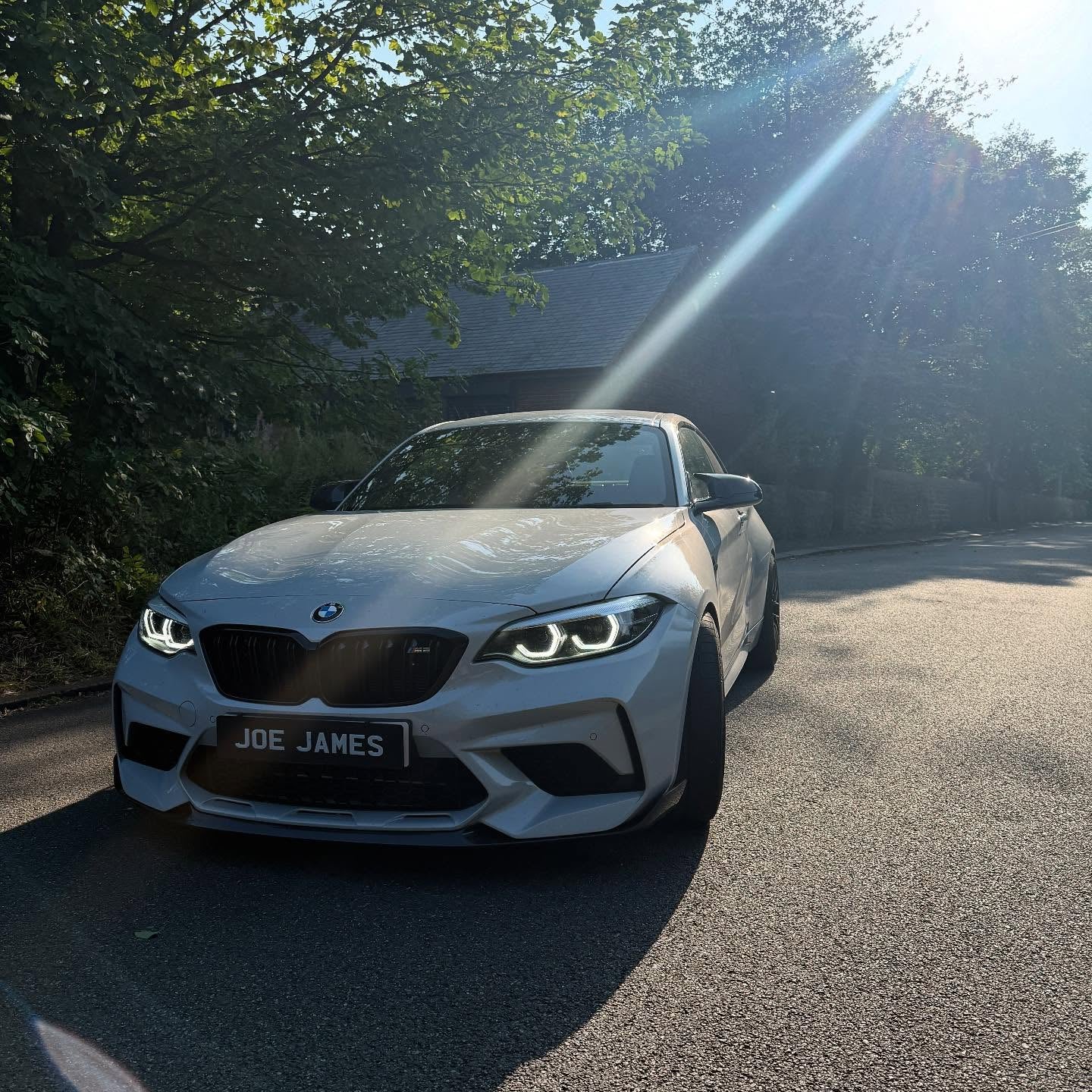 BMW M2 Competition F87 Carbone Pré-imprégné Mp Style Front Bumper Splitter Par OPTIC (2018-2021)