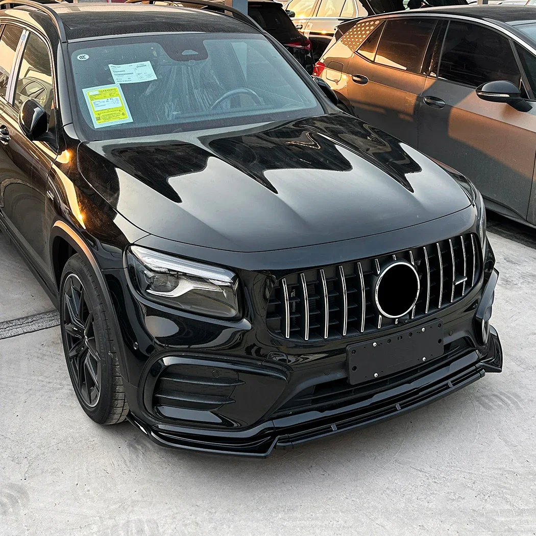 Lame Avant Noir Brillant pour Mercedes GLA X247 (2020-2023)