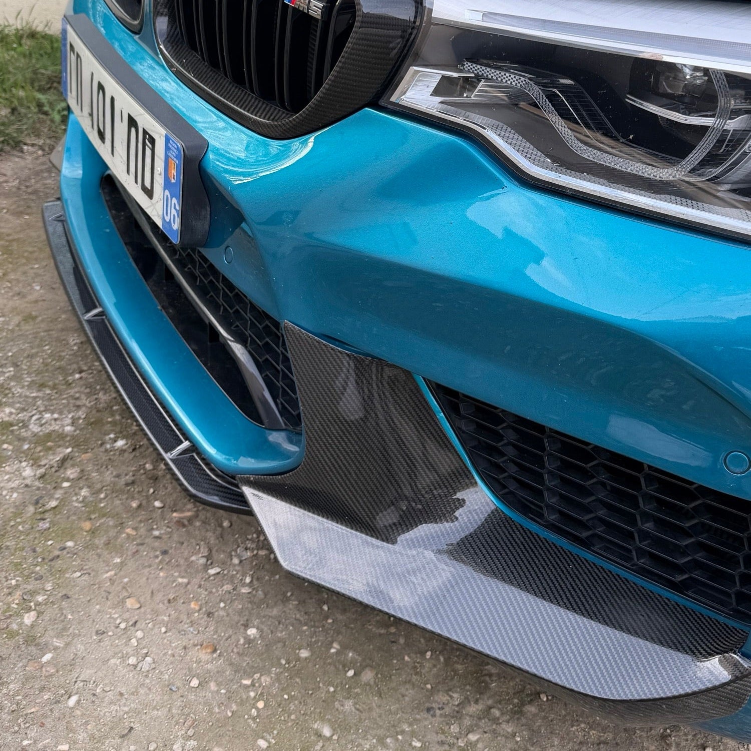 BMW M5 F90 Carbon Fibre 3D Style Front Lip Splitter (2017-2020)