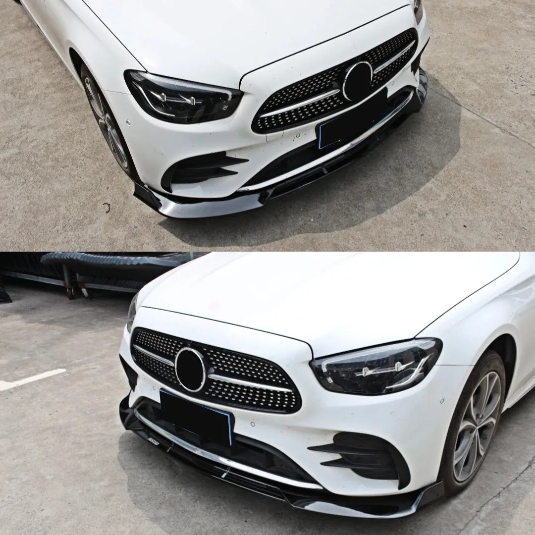 Mercedes Classe E W213 4 Portes Style AMG Lame Avant Noir Brillant (2021-2023)