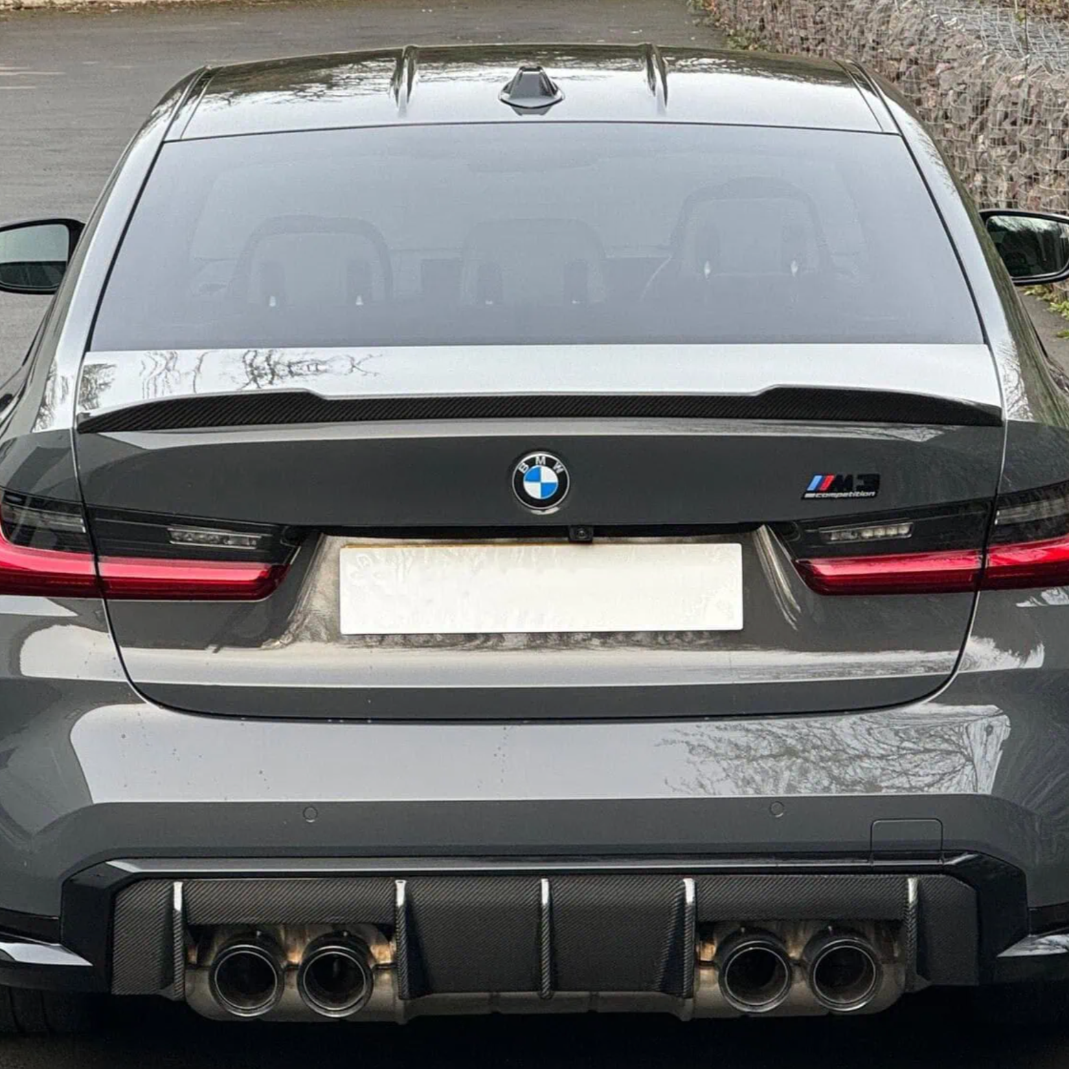 BMW Série 3 G20 & M3 G80 Pré-imprégné Dry Cs Style Carbone Becquet arrière par OPTIC (2018+)