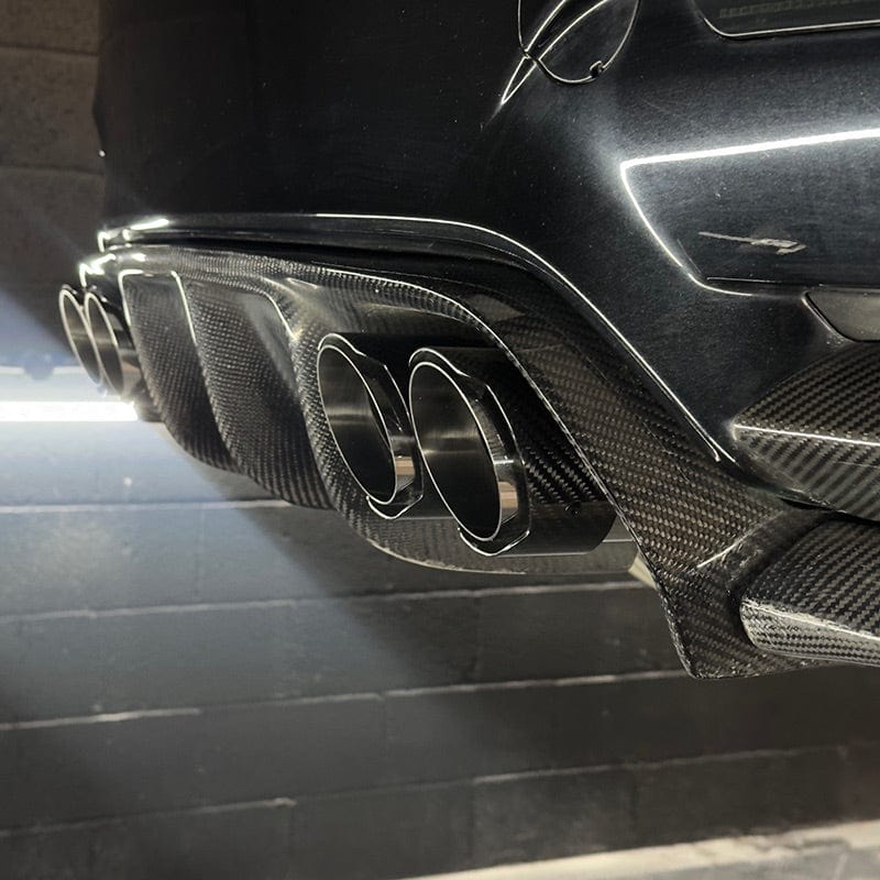 Embouts d'échappement en carbone coupe biseautée pour BMW M2 F87