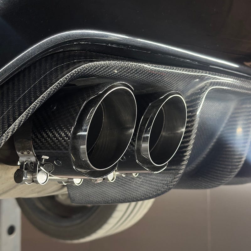 Embouts d'échappement carbone coupe biseautée pour BMW Série 6 640D/640I (F06/F12/F13)