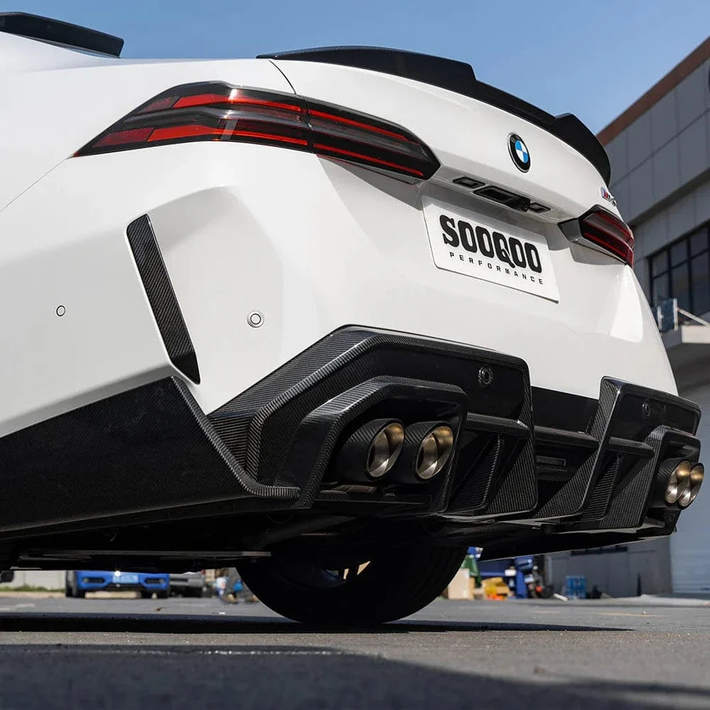Embouts d'échappement carbone coupe biseautée pour BMW M5 G90/G99