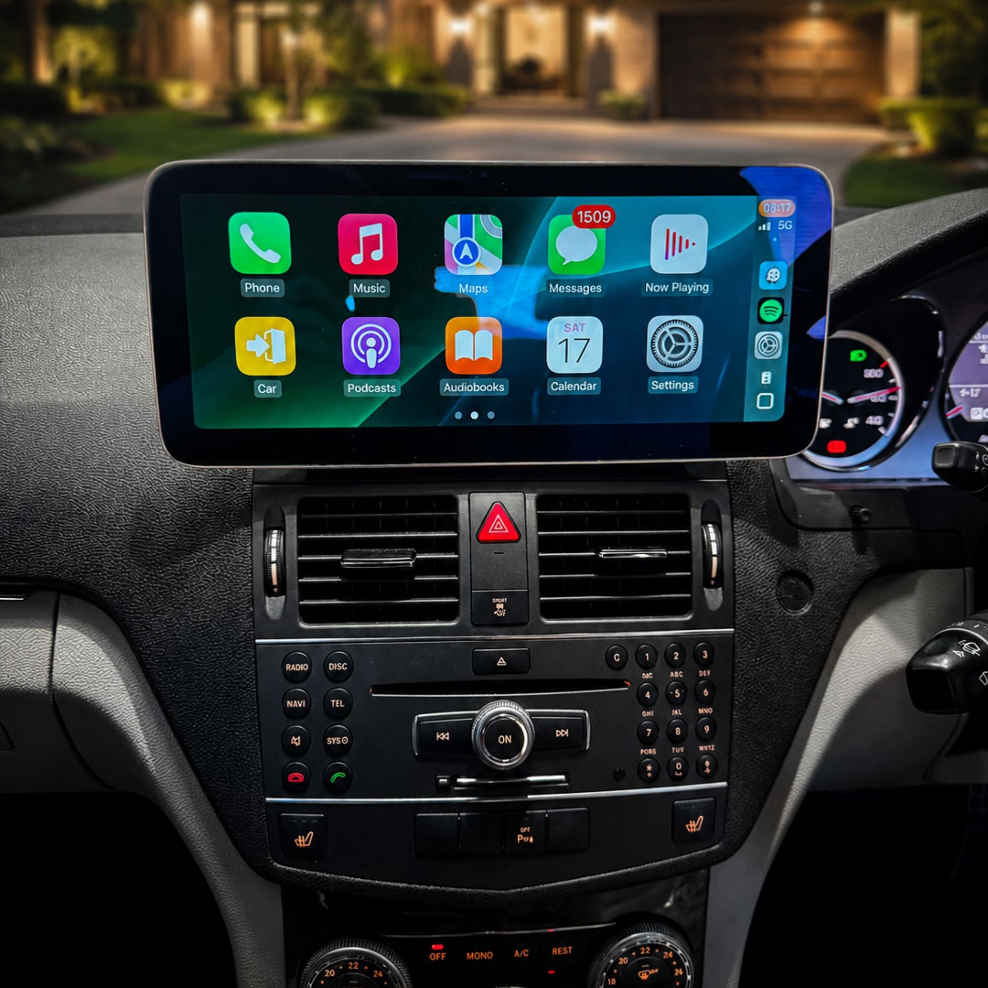 Mercedes Classe C W204 | 12.3" Écran tactile Apple CarPlay/Android Auto | (2008-2010)