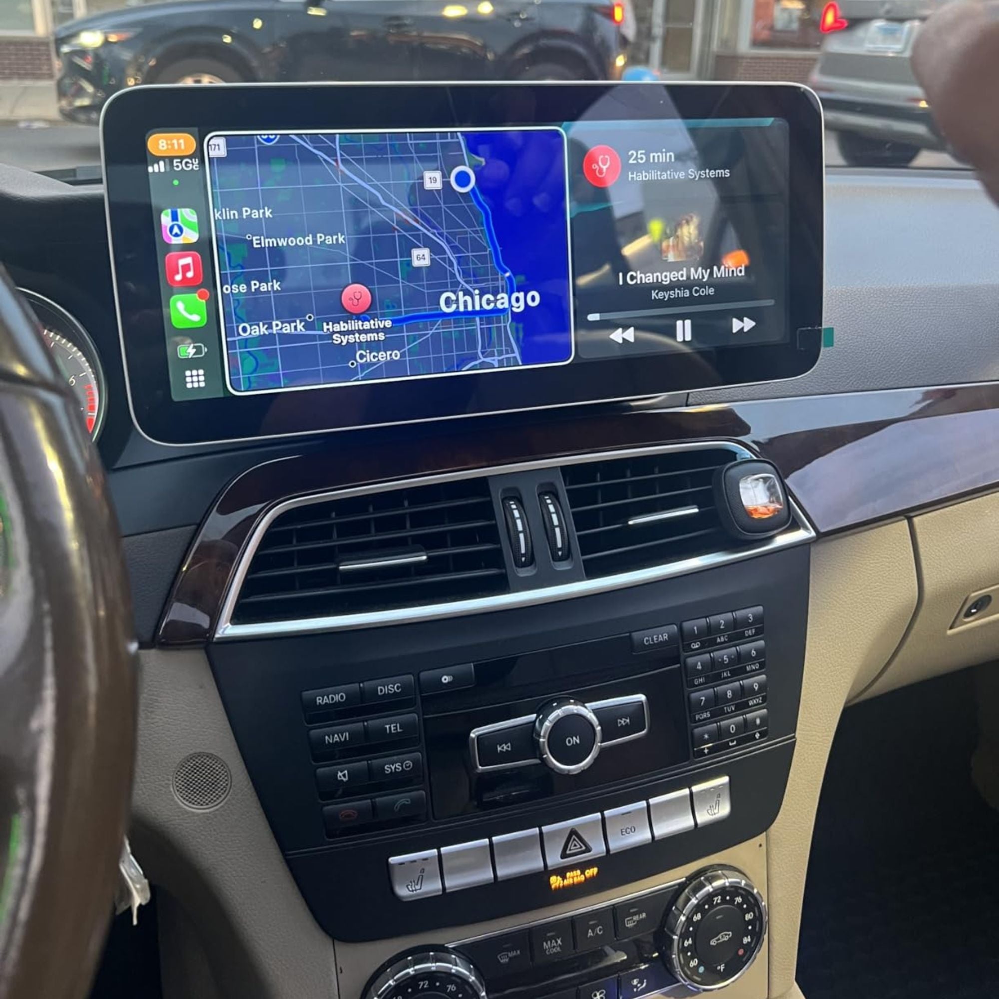 Mercedes Classe C W204 | 12.3" Écran tactile Apple CarPlay/Android Auto | (2011-2014)