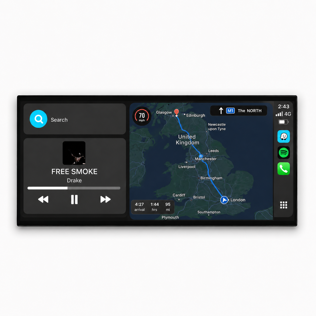 BMW Série 5 & M5 F10/F11 | 12.3" Écran tactile Apple CarPlay/Android Auto | (2010-2017)